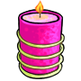 Large Pink Candle