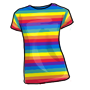 Striped Rainbow Top