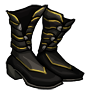 Black Three Strap Boots