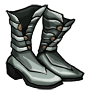 Gray Three Strap Boots