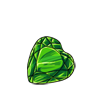 Green Rock Candy Heart
