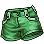 Green Wide Shorts Green Wide Shorts