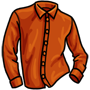Orange Collared Shirt
