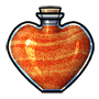 Heart Jar of Amber Sand