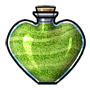 Heart Jar of Lime Sand