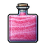 Square Jar of Magenta Sand