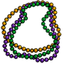 Multicolor Mardi Gras Necklace