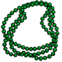 Green Mardi Gras Necklace