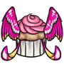 Strawberry Mirabilis Cupcake