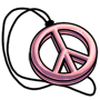 Pink Peace Medallion