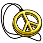 Yellow Peace Medallion