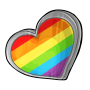 Rainbow Heart Pin