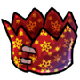 Red Snowflake Paper Crown