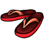 Red Flip Flops