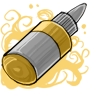 Gold and Silver Air Brush Paint Bottle