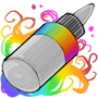 Rainbow Air Brush Paint Bottle