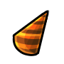 Amber Right-Tilted Party Hat