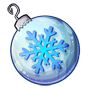 Snowflake Clear Bauble