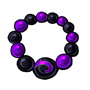 Black and Purple Beads