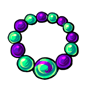 Purple and Mint Green Beads