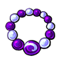 Purple and White Beads
