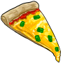 Slice of Green Pepper Pizza