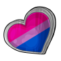 Bisexual Heart Pin
