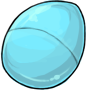 Blue Plastic Easter Egg