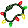 Multicolored Christmas Light Necklace