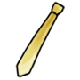 Gold Clip-On Tie