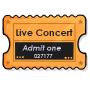 Live Concert Ticket Stub