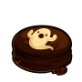 Ghost Chocolate-Covered Cookie