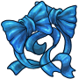 Blue Double Bow