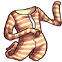 Easero Jester Striped Bodysuit