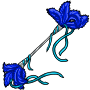 Blue Feather Wand Toy
