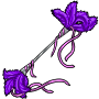 Purple Feather Wand Toy