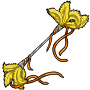 Yellow Feather Wand Toy