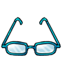 Square Azure Glasses