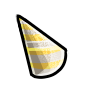 Gold and Silver Left-Tilted Party Hat