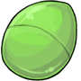 Green Plastic Easter Egg