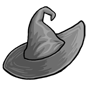 Cute Gray Witch Hat