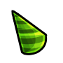 Lime Left-Tilted Party Hat