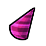 Magenta Right-Tilted Party Hat