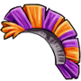 Orange and Purple Mohawk