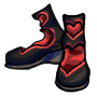 Black Open Heart Boots