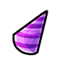 Orchid Right-Tilted Party Hat
