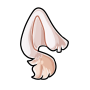 Cream Otachie Ears
