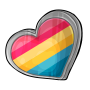 Pansexual Heart Pin