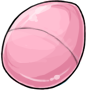 Pink Plastic Easter Egg
