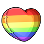 Rainbow Heart Squishy